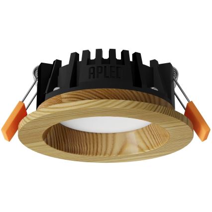 APLED - Lampada LED da incasso RONDO WOODLINE LED/3W/230V 3000K diametro 9 cm pino legno solido