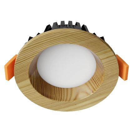 APLED - Lampada LED da incasso RONDO WOODLINE LED/3W/230V 3000K diametro 9 cm pino legno solido