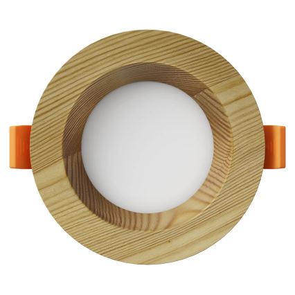 APLED - Lampada LED da incasso RONDO WOODLINE LED/3W/230V 3000K diametro 9 cm pino legno solido