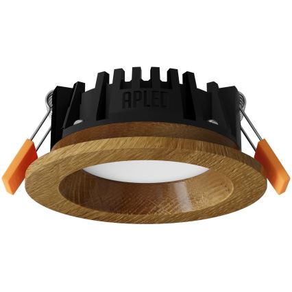 APLED - Lampada LED da incasso RONDO WOODLINE LED/3W/230V 3000K diametro 9 cm quercia legno solido