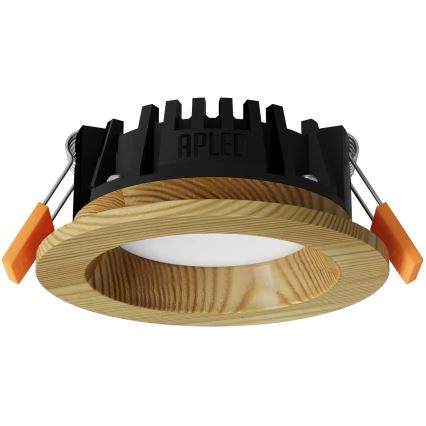 APLED - Lampada LED da incasso RONDO WOODLINE LED/3W/230V 4000K diametro 9 cm pino legno solido