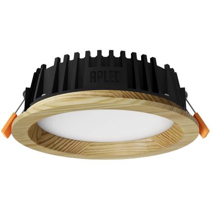 APLED - Lampada LED da incasso RONDO WOODLINE LED/6W/230V 3000K diametro 15 cm pino legno solido