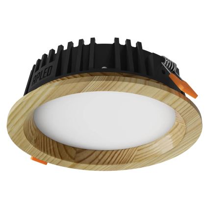 APLED - Lampada LED da incasso RONDO WOODLINE LED/6W/230V 3000K diametro 15 cm pino legno solido