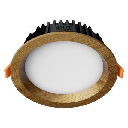 APLED - Lampada LED da incasso RONDO WOODLINE LED/6W/230V 3000K diametro 15 cm quercia legno solido