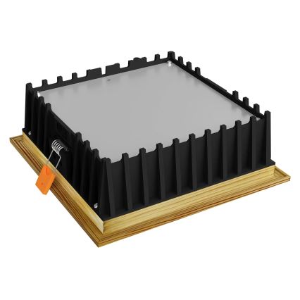 APLED - Lampada LED da incasso SQUARE WOODLINE LED/12W/230V 3000K 17x17 cm pino legno solido