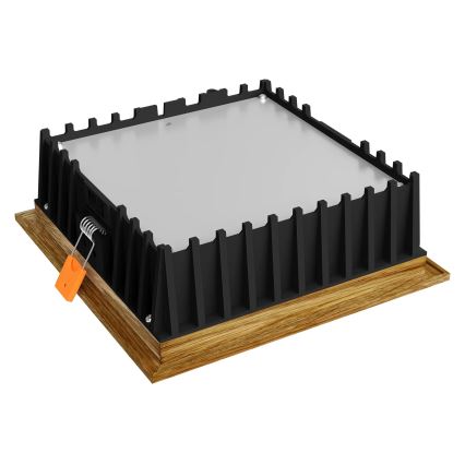 APLED - Lampada LED da incasso SQUARE WOODLINE LED/12W/230V 3000K 17x17 cm quercia legno solido