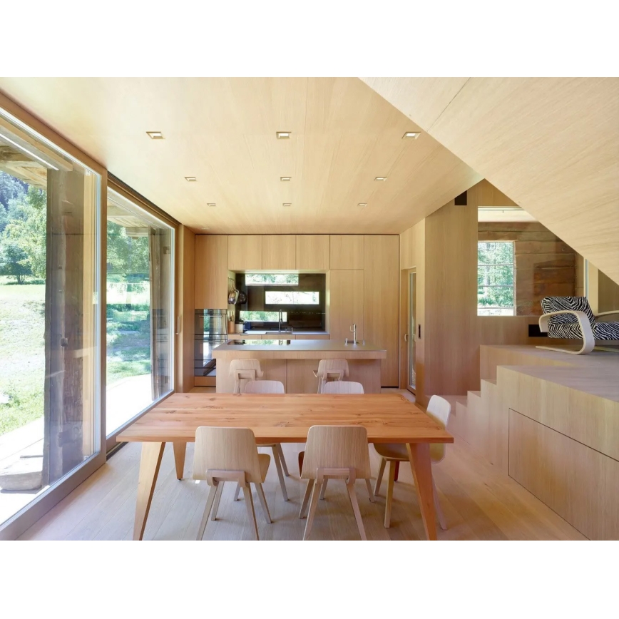 APLED - Lampada LED da incasso SQUARE WOODLINE LED/3W/230V 3000K 9x9 cm pino legno solido
