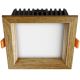 APLED - Lampada LED da incasso SQUARE WOODLINE LED/6W/230V 3000K 12x12 cm quercia legno solido