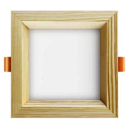 APLED - Lampada LED da incasso SQUARE WOODLINE LED/6W/230V 4000K 12x12 cm pino legno solido