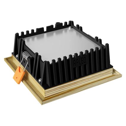 APLED - Lampada LED da incasso SQUARE WOODLINE LED/6W/230V 4000K 12x12 cm pino legno solido