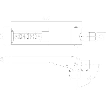 APLED - Lampione stradale a LED FLEXIBO LED/19W/90-265V IP65