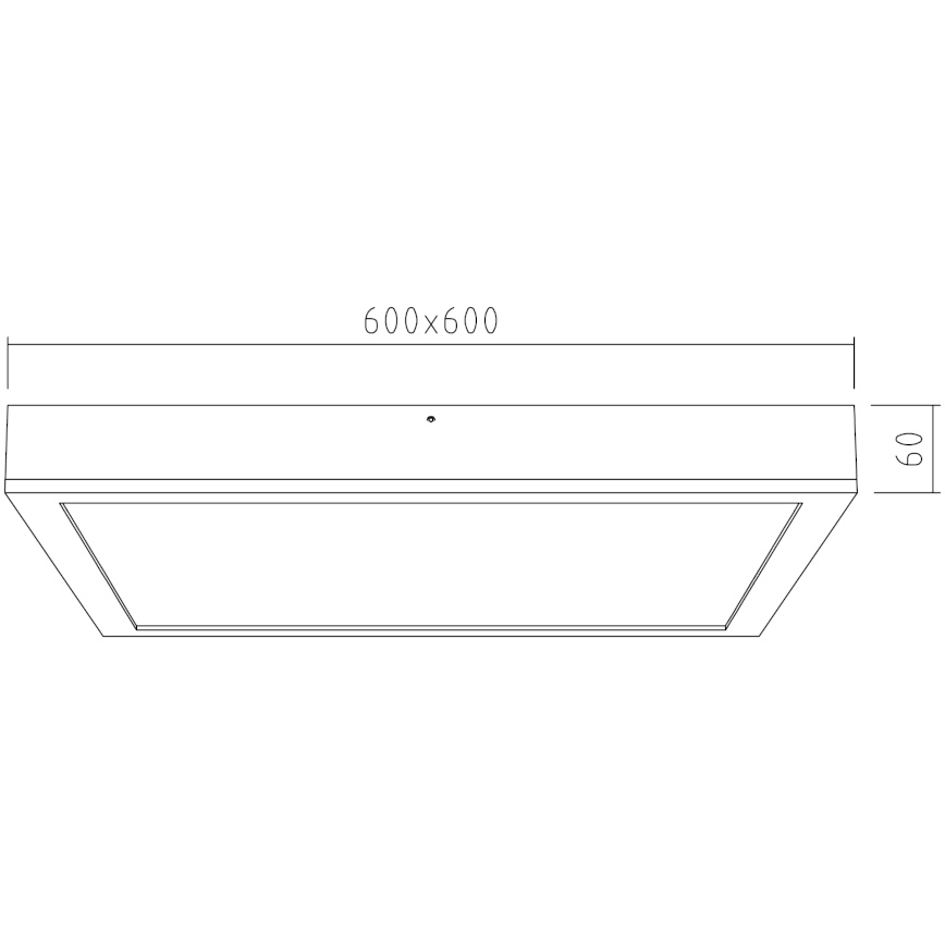 APLED - Pannello LED da parete QUADRA LED/40W/230V rovere