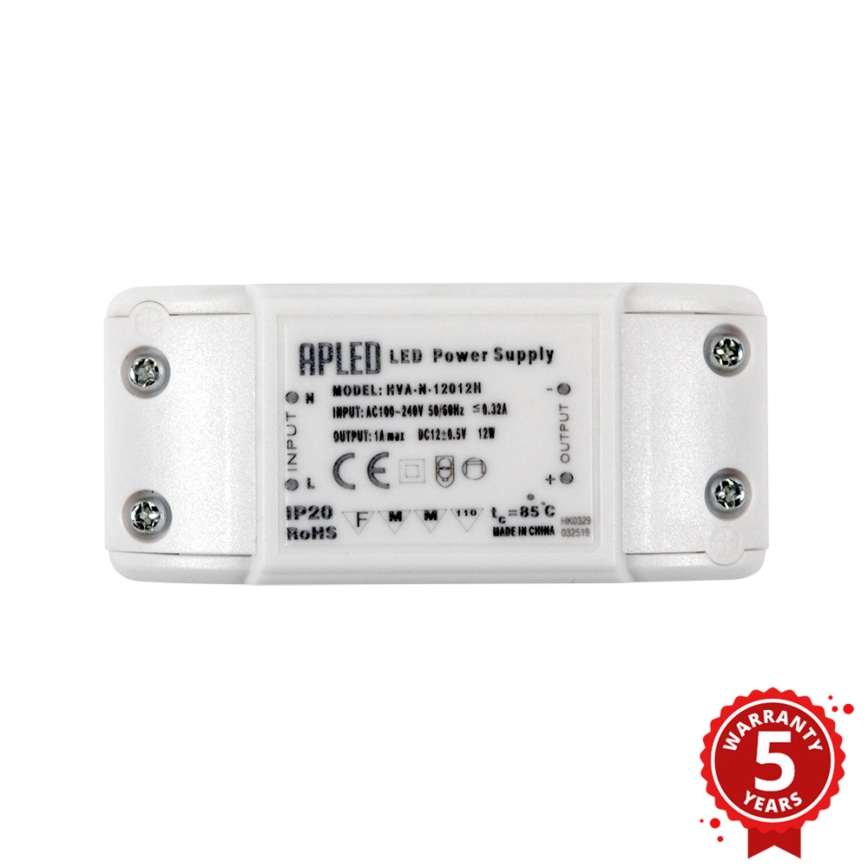 APLED - Trasformatore elettronico LED DRIVER 12W/12V/1A