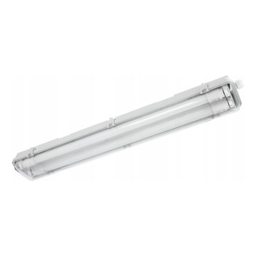 Apparecchio fluorescente tecnico LED T8, 2x G13, 10W, 230V, 6000K, 60 cm, IP65, bianco