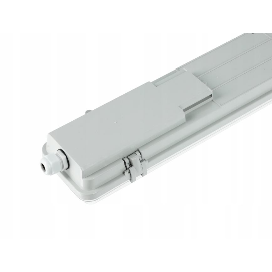 Apparecchio fluorescente tecnico LED T8, 2x G13, 10W, 230V, 6000K, 60 cm, IP65, bianco