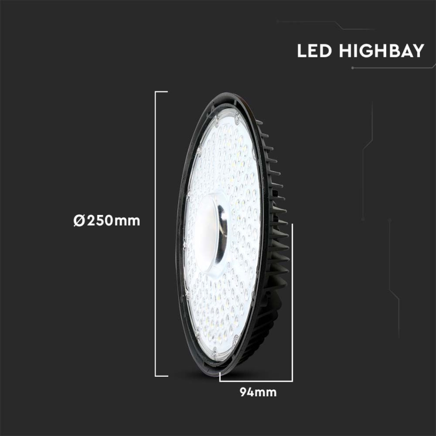 Apparecchio industriale High Bay LED/100W/230V 4000K IP65
