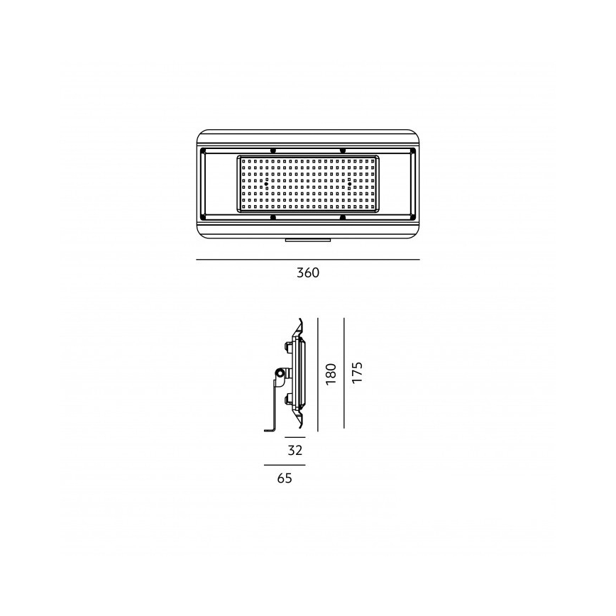 Apparecchio tecnico LED 4 in 1 MULTILUXO LED/150W/230V 4000K IP65 36 cm