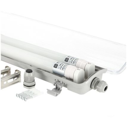 Apparecchio tecnico LED per tubi fluorescenti T8 2xG13/18W/230V 6500K IP65 127 cm