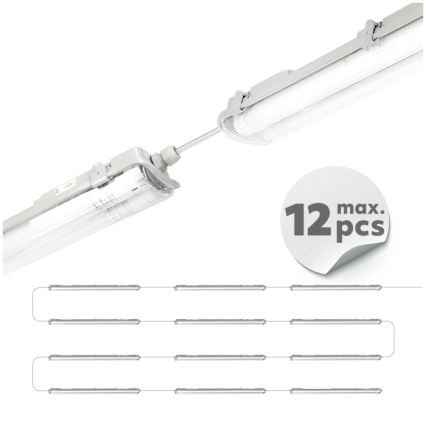 Apparecchio tecnico LED per tubi T8 2xG13/18W/230V 5000K IP65 127 cm