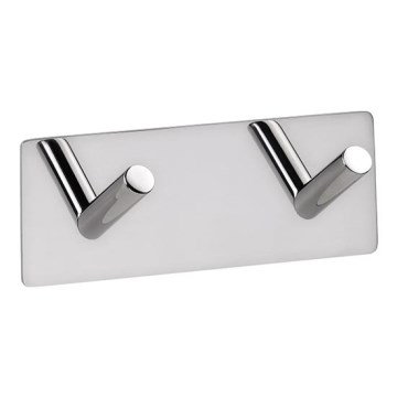 Appendiabiti 11,5x4,5 cm acciaio inossidabile/finitura argento