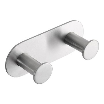 Appendiabiti 11,5x4,5 cm acciaio inox/argento