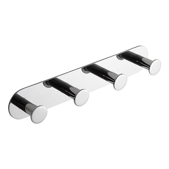 Appendiabiti 25,5x4,5 cm acciaio inossidabile/argento