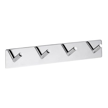 Appendiabiti 25,5x4,5 cm acciaio inox/argento
