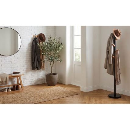 Appendiabiti a piantana DOMUS 177x28 cm nero/beige