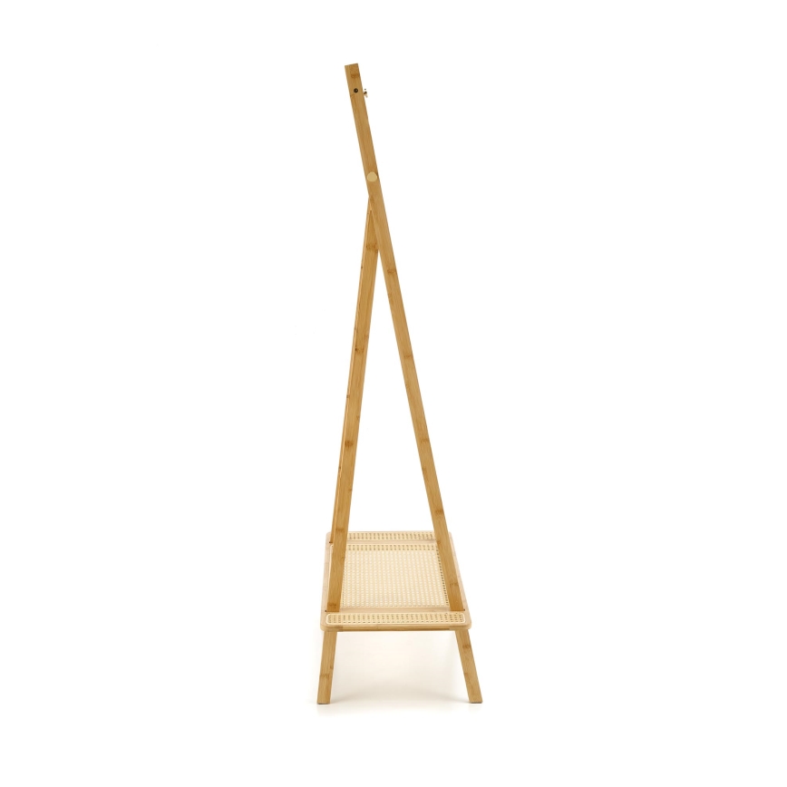 Appendiabiti a piantana LEGNO 168x68 cm in rattan
