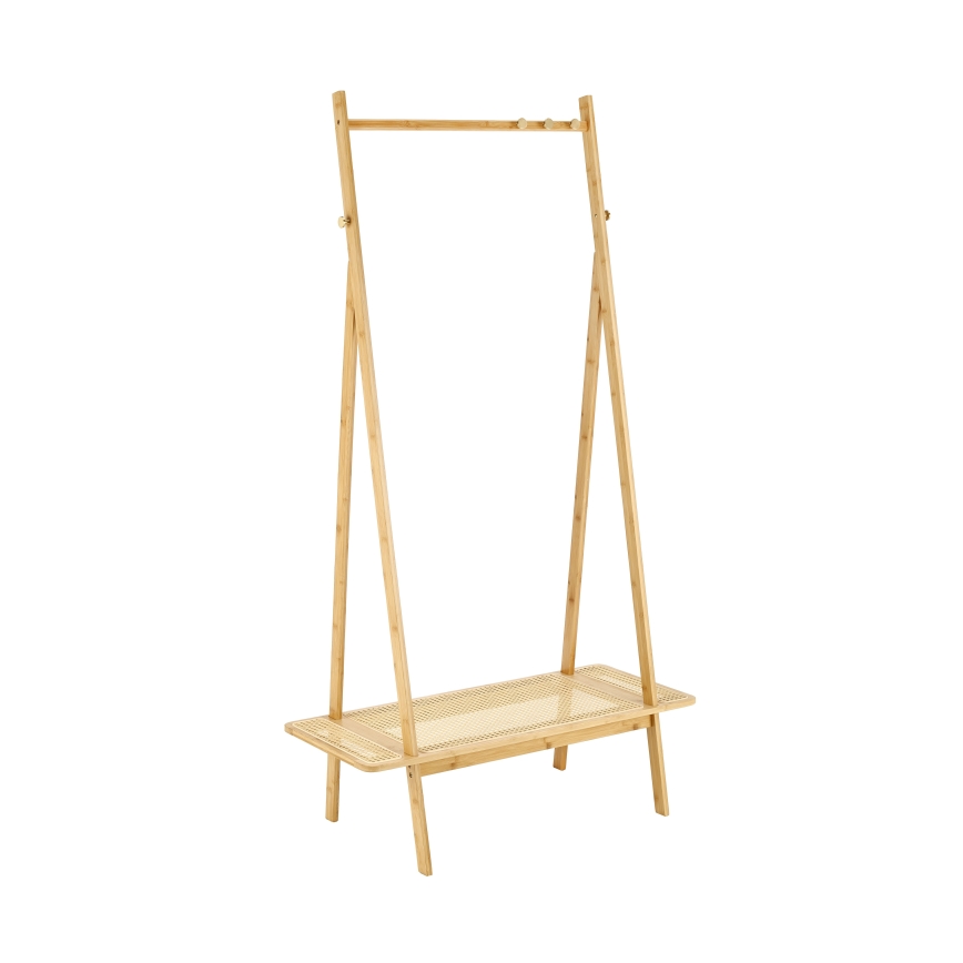 Appendiabiti a piantana LEGNO 168x68 cm in rattan