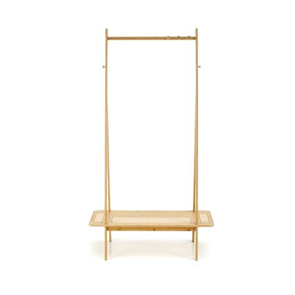 Appendiabiti a piantana LEGNO 168x68 cm in rattan