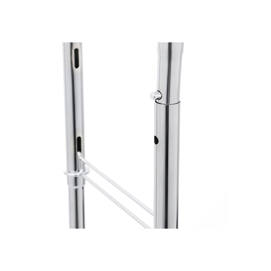 Appendiabiti a piantana mobile LINEA, argento