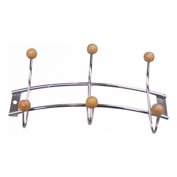 Appendiabiti da parete 11,5x21 cm cromo lucido