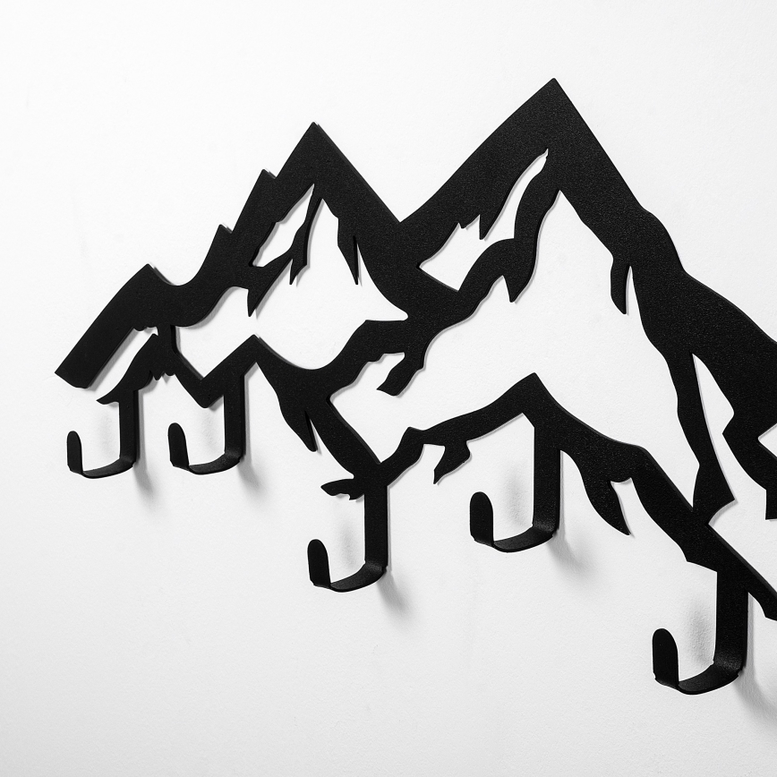 Appendiabiti da parete 80x25 cm Montagne