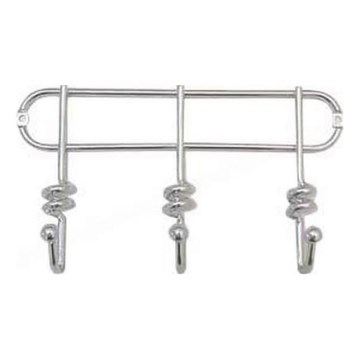 Appendiabiti da parete TWIST 13,3x25,3 cm cromo lucido