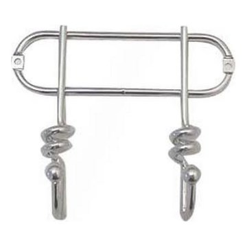 Appendiabiti da parete TWIST 13,5x16,5 cm cromo lucido