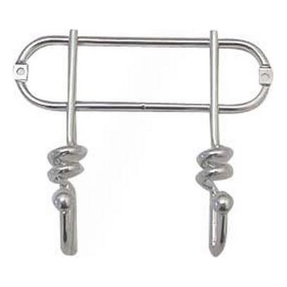 Appendiabiti da parete TWIST 13,5x16,5 cm cromo lucido