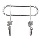 Appendiabiti da parete TWIST 13,5x16,5 cm cromo lucido