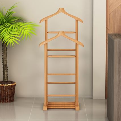 Appendiabiti da terra BIBI 33 x 120 x 46 cm, marrone