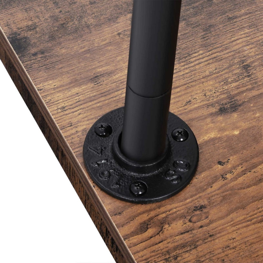 Appendiabiti da terra mobile LINEA marrone/nero