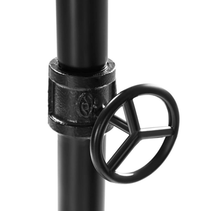 Appendiabiti da terra mobile LINEA marrone/nero