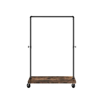 Appendiabiti da terra mobile LINEA marrone/nero