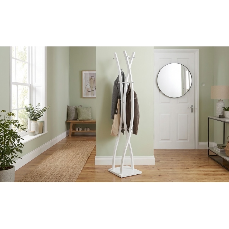 Appendiabiti da terra VALET 179x35 cm bianco