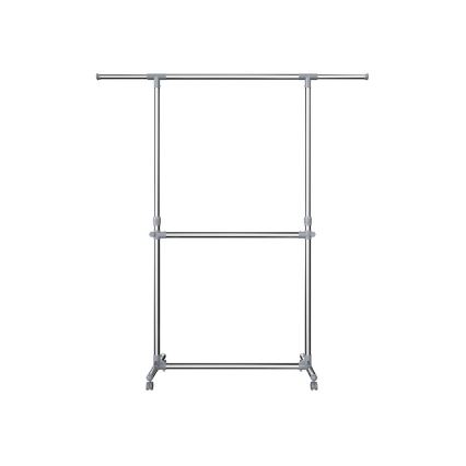 Appendiabiti mobile a piantana LINEA, colore argento