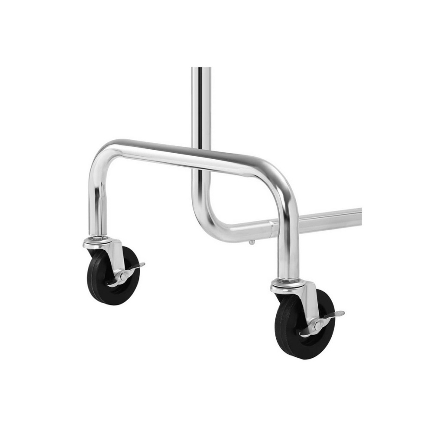 Appendiabiti mobile da terra JEAN 110/150x160x45 cm argento