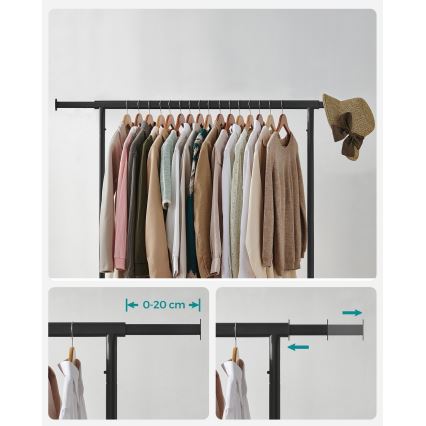 Appendiabiti mobile LINEA, nero