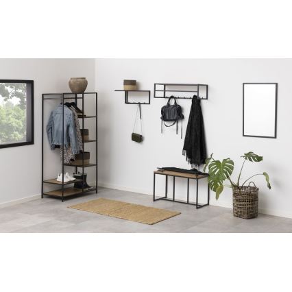 Appendiabiti SARON rovere/nero