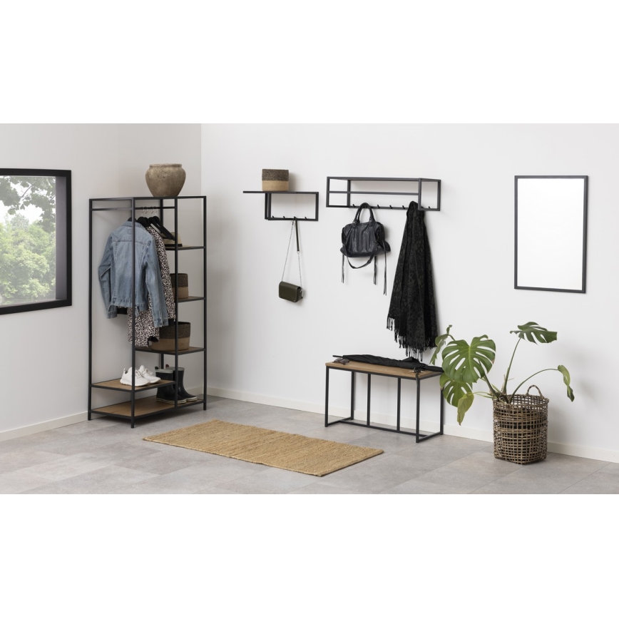Appendiabiti SARON rovere/nero