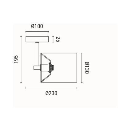 Applique 1xE14/15W/230V
