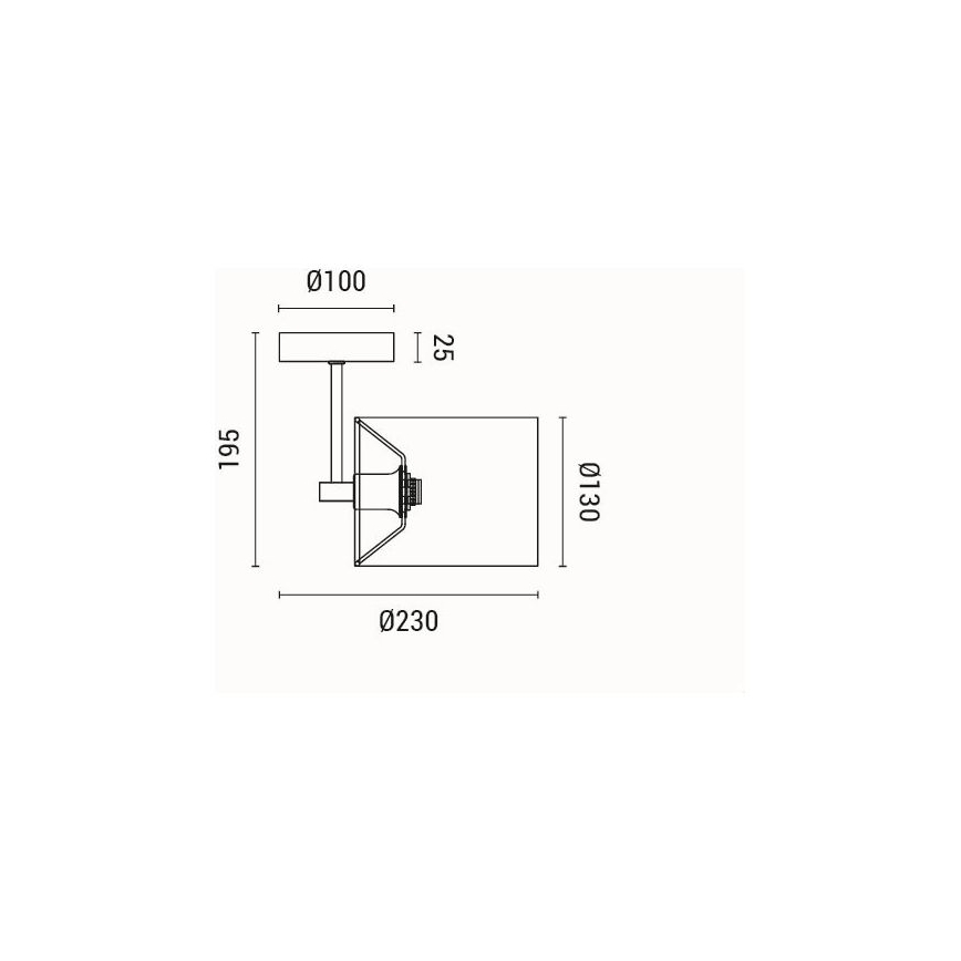 Applique 1xE14/15W/230V